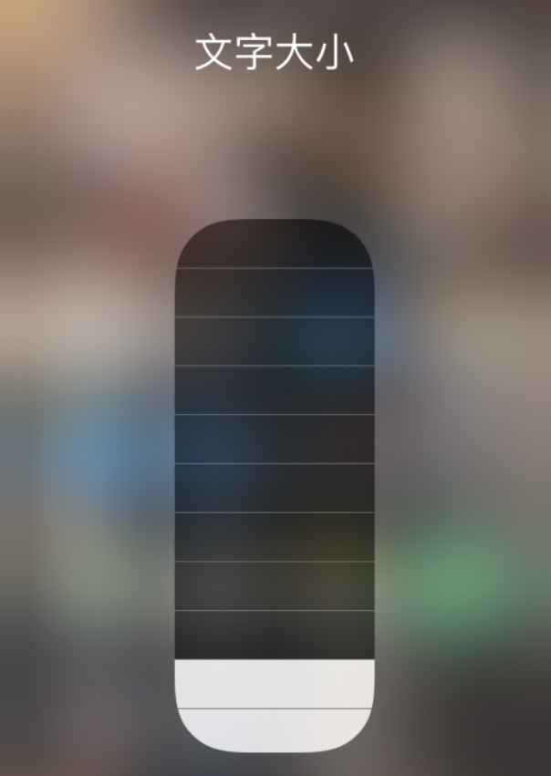 大竹苹果手机维修分享小技巧：在 iPhone 控制中心快速调节字体大小 
